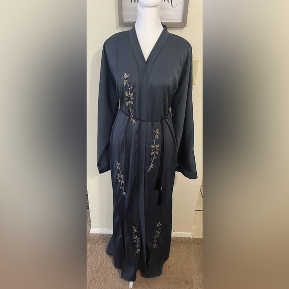 Dresses & Skirts - Abaya Dress Embroidered Kimono Coverup From U.A.E Size 58. New